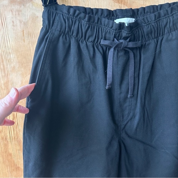 Abercrombie & Fitch Pull On Drawstring Black Tapered Pants with Pockets - Picture 5 of 11